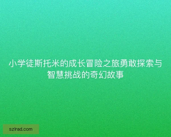 小学徒斯托米的成长冒险之旅勇敢探索与智慧挑战的奇幻故事